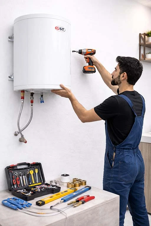 Professional geyser installation service at home